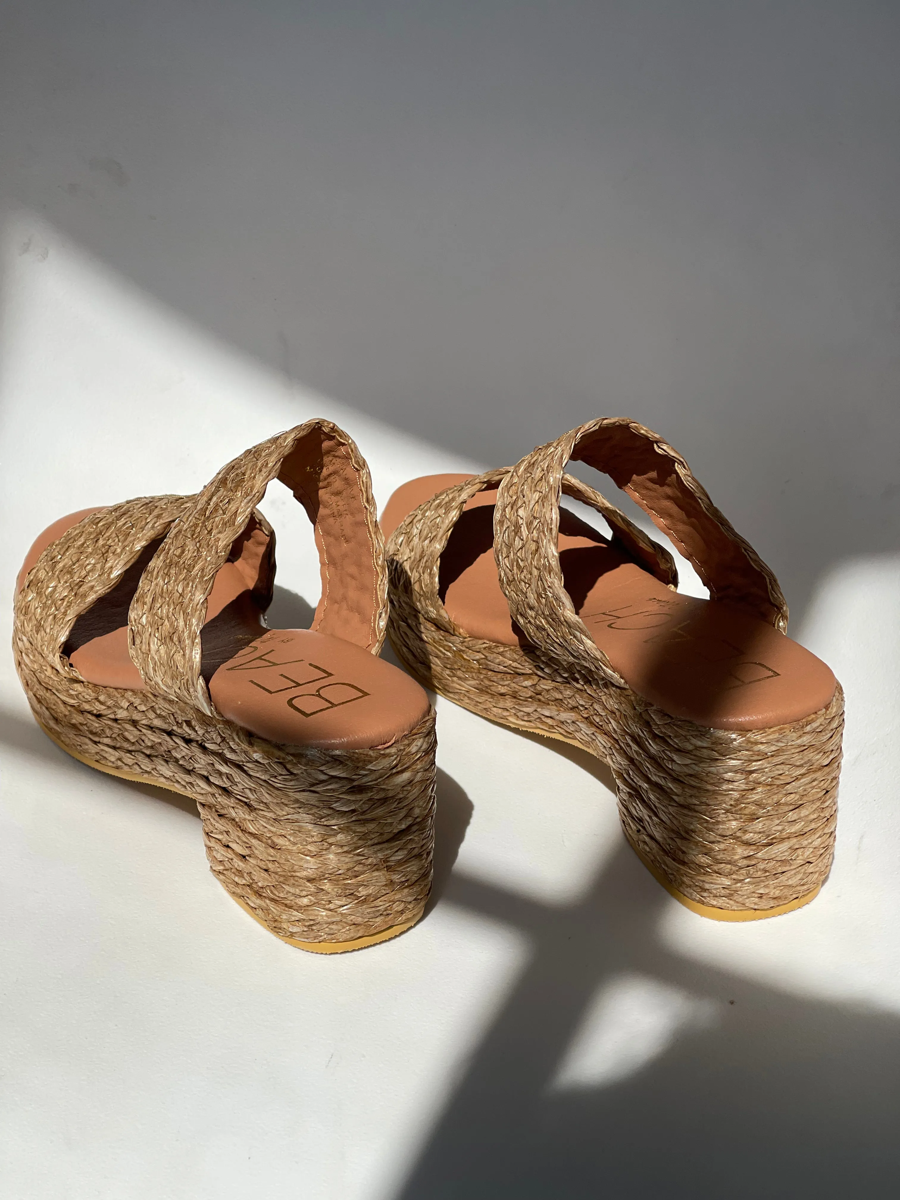 Alice Platform Summer Sandal In Tan