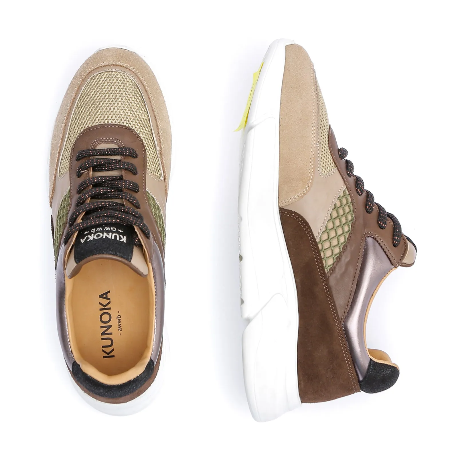 ARI platform sneaker - milk chocolate