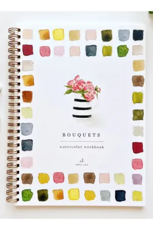 Bouquets Watercolor Workbook