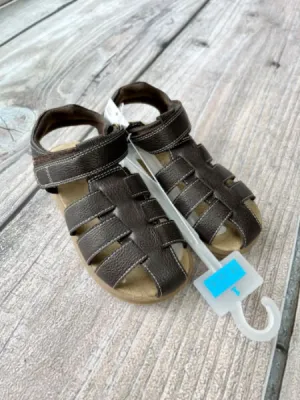 Children’s Place size 1 boys gladiator style faux leather sandals, new with tags, Shoes 1 (Kids:4-8yr)