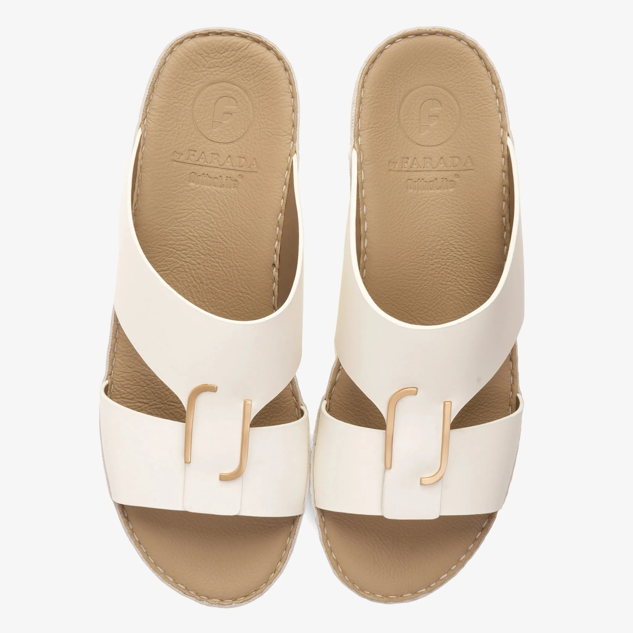 CLASSIC ARABIC NAPPA PUCCINI SANDALS OPTICAL WHITE
