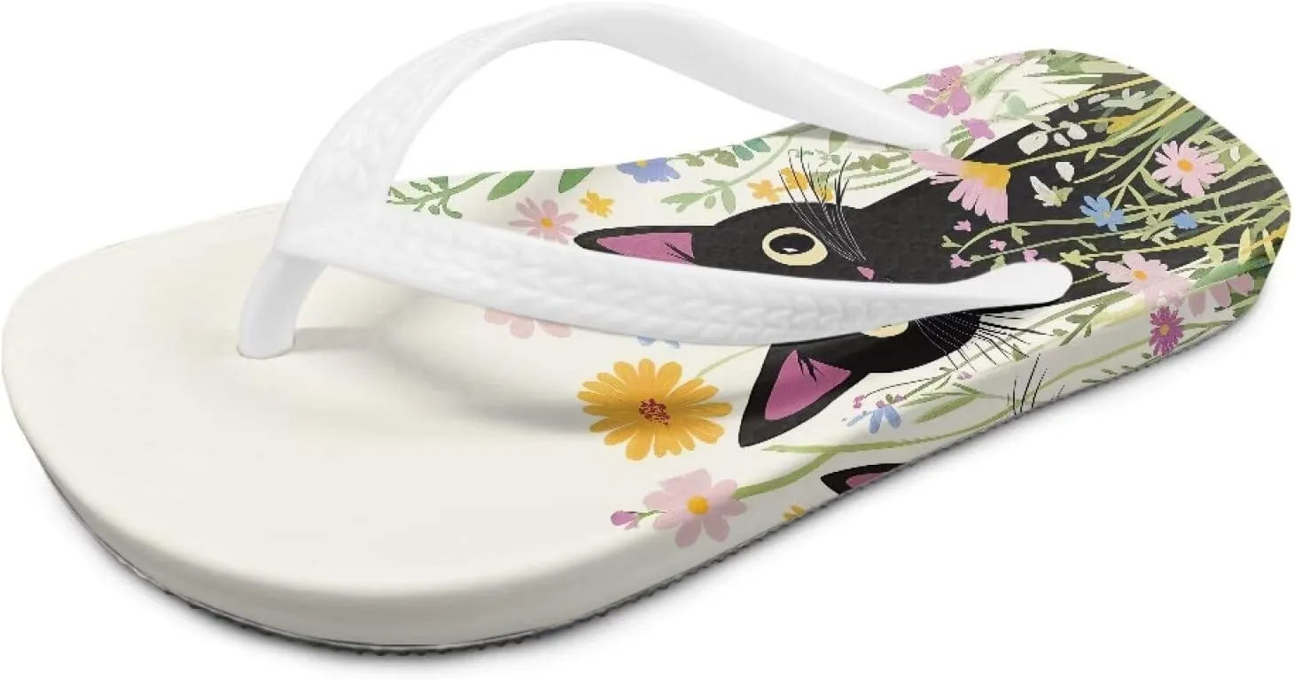 Doojoayie Boys Flip Flops Summer Water Sandals Non Slip Kids Sandals Cute Animals