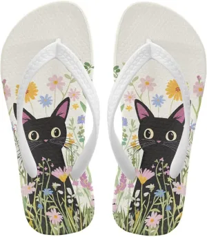 Doojoayie Boys Flip Flops Summer Water Sandals Non Slip Kids Sandals Cute Animals