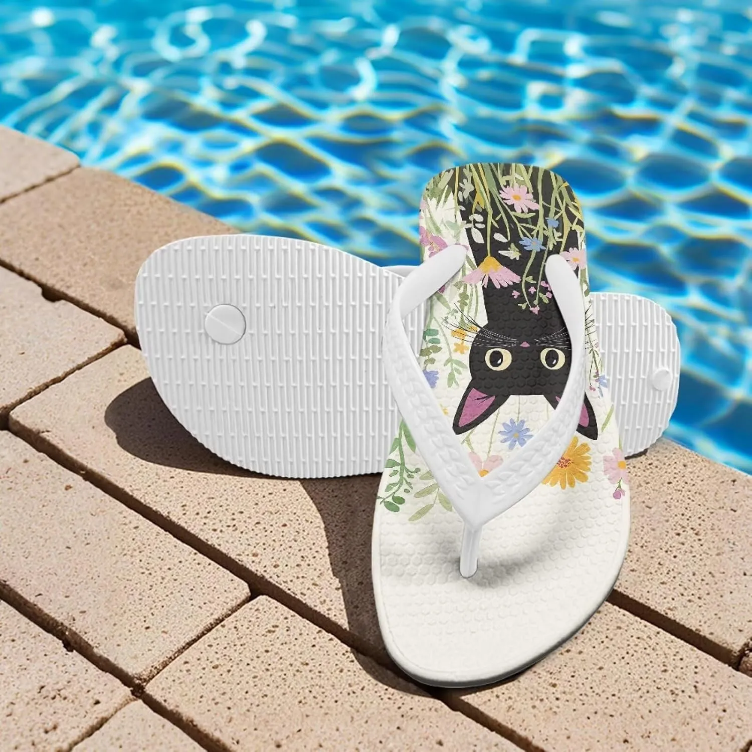 Doojoayie Boys Flip Flops Summer Water Sandals Non Slip Kids Sandals Cute Animals