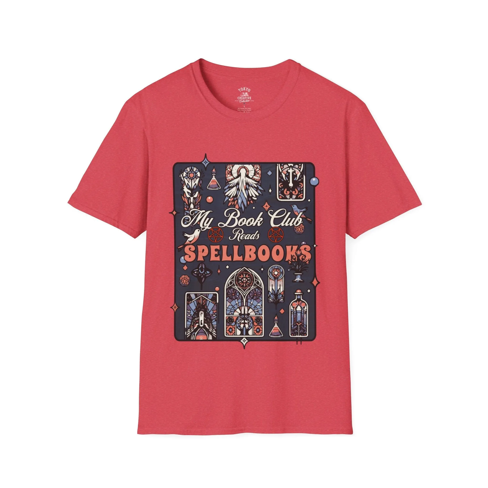 Enchanted Readers Club - Ornate 'My Book Club Reads Spell Books' Fantasy Tee