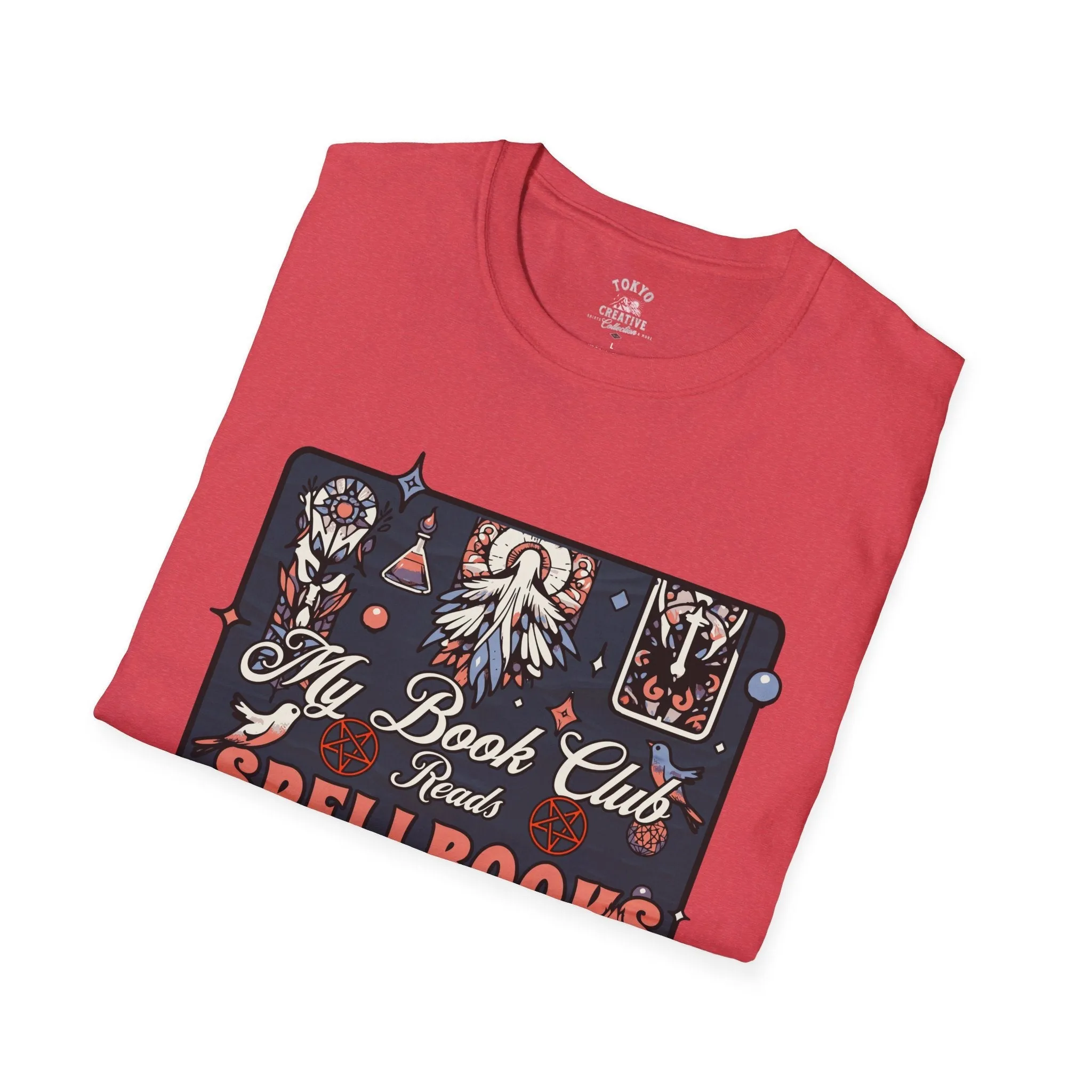 Enchanted Readers Club - Ornate 'My Book Club Reads Spell Books' Fantasy Tee