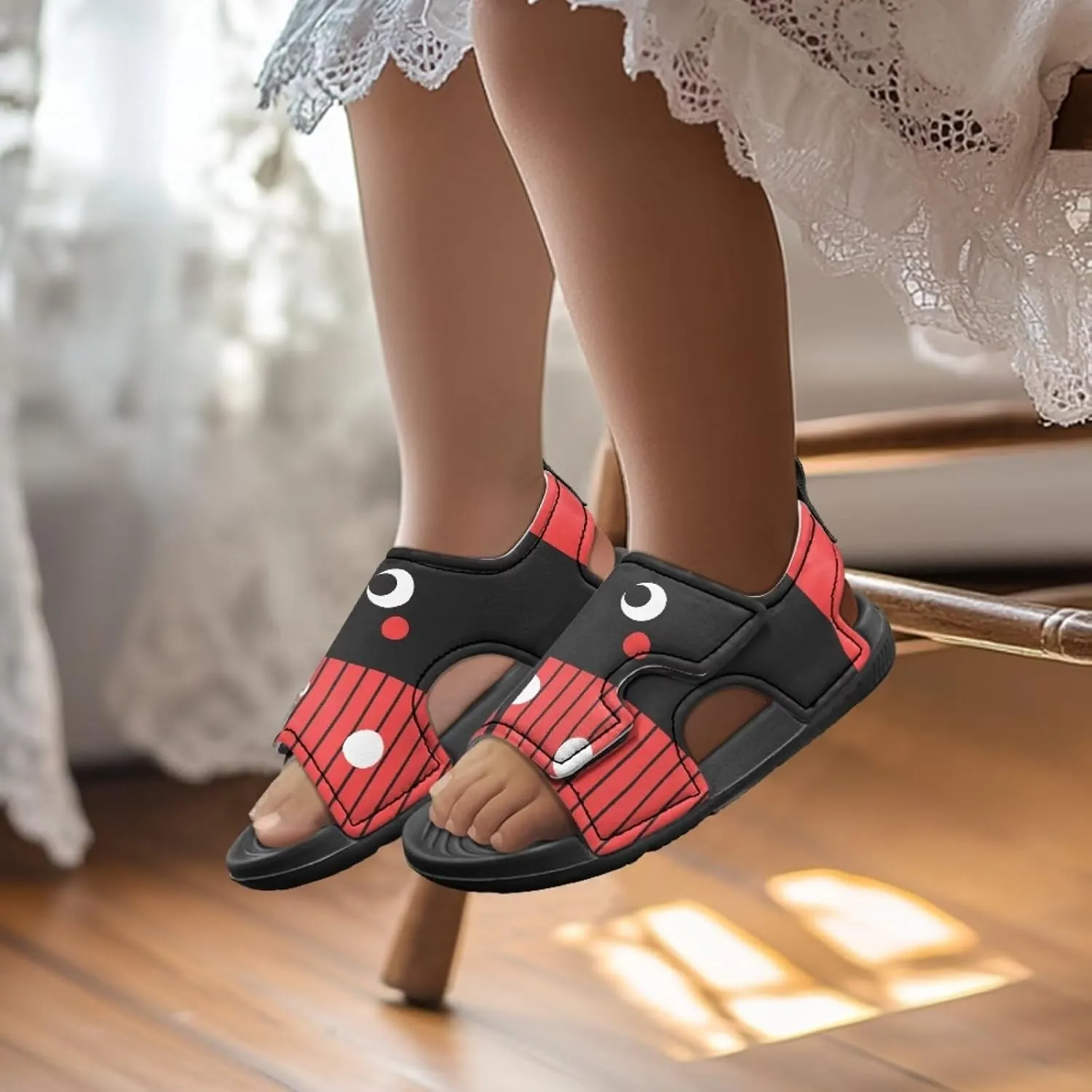Forchrinse Girls Sport Sandals Comfort Open Toe Hiking Sandals Outdoor Beach Water Shoes for Toddler/Little Kid/Big Kid