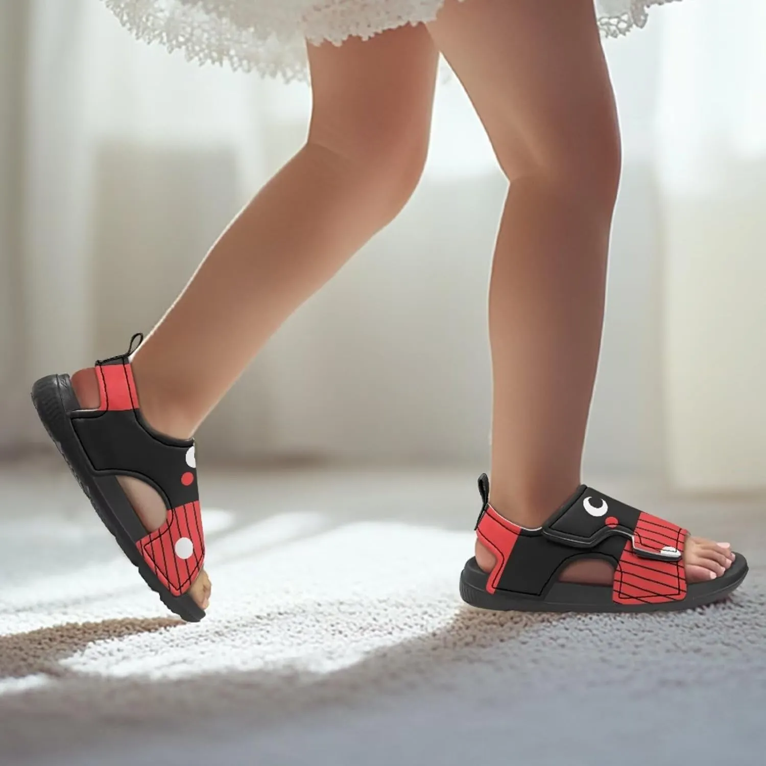 Forchrinse Girls Sport Sandals Comfort Open Toe Hiking Sandals Outdoor Beach Water Shoes for Toddler/Little Kid/Big Kid