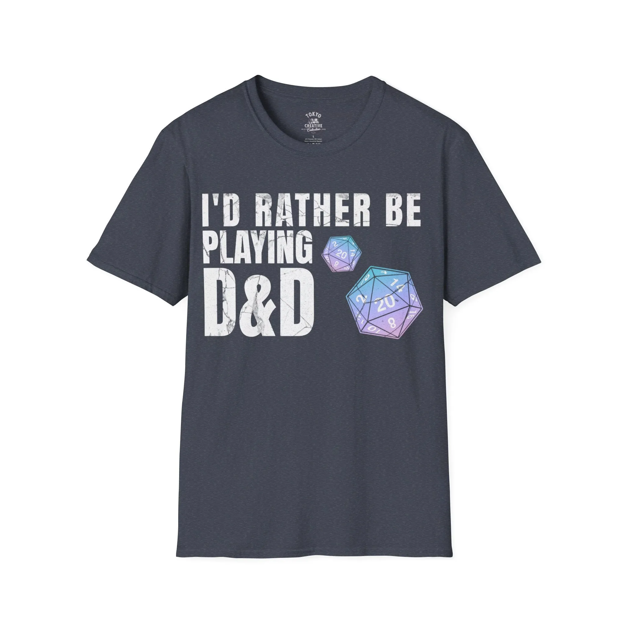 I'd Rather Be Playing D&D Shirt - Tabletop RPG Lover's Tee for Gamers and Storytellers