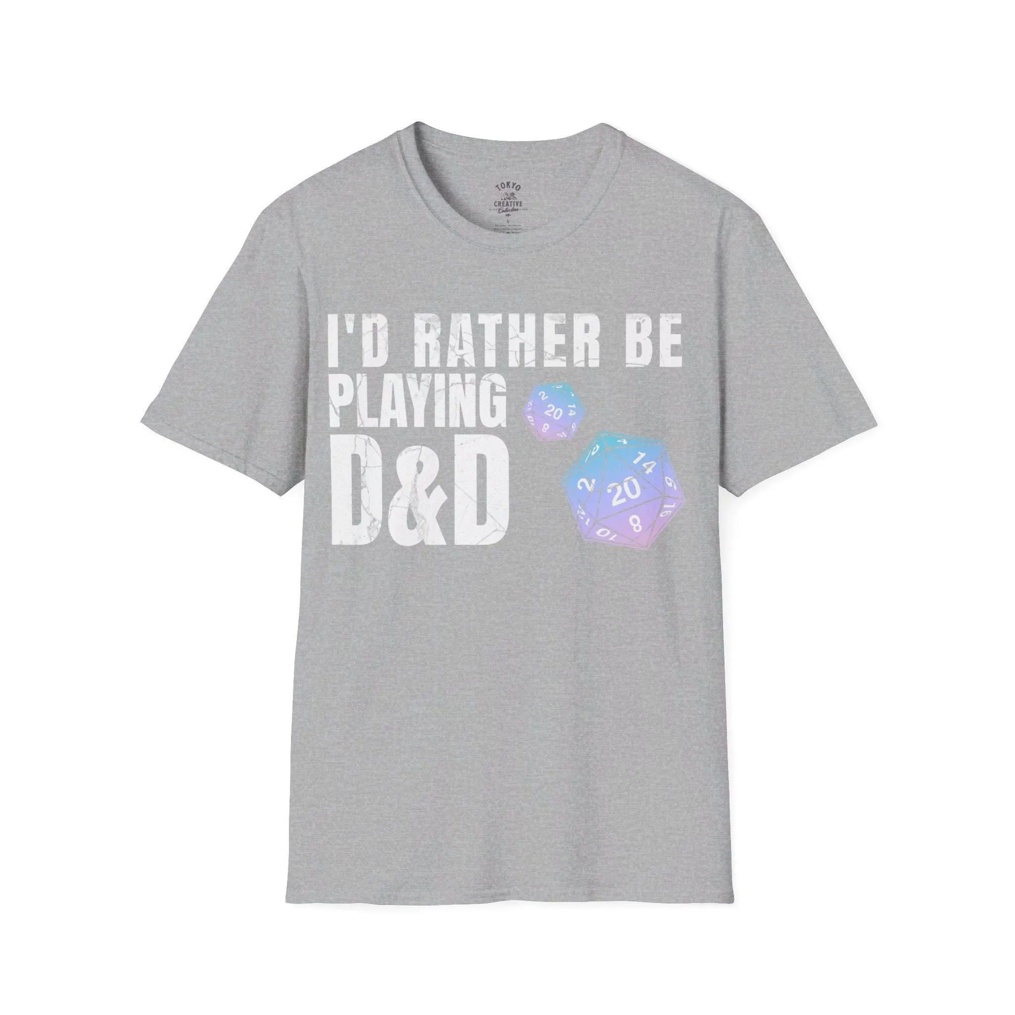 I'd Rather Be Playing D&D Shirt - Tabletop RPG Lover's Tee for Gamers and Storytellers