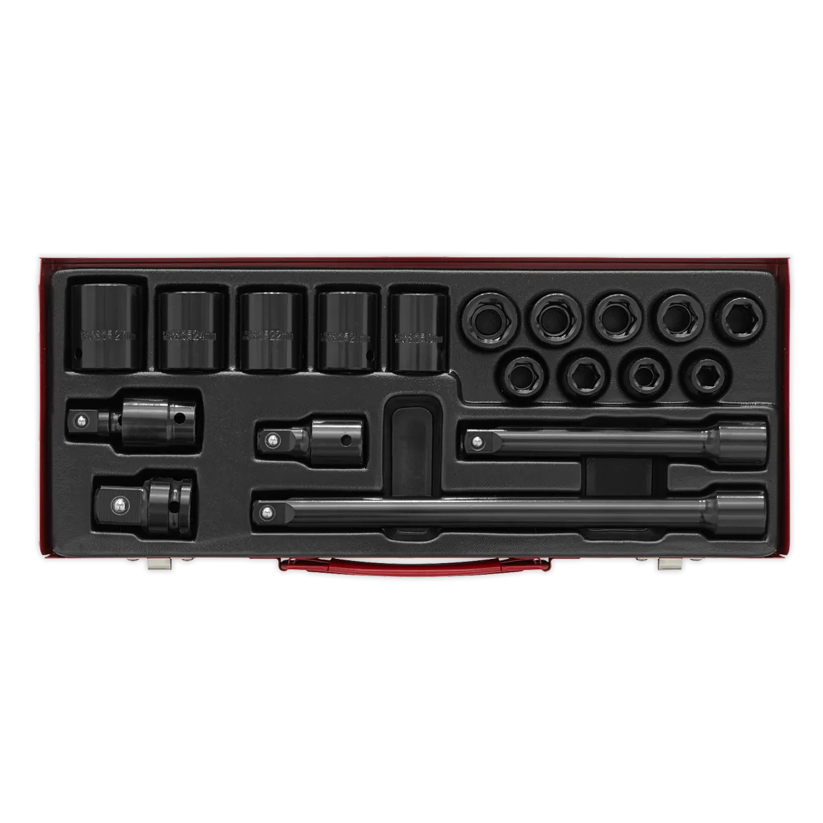 Impact Socket Set 19pc 1/2"Sq Drive Metric - AK5619M