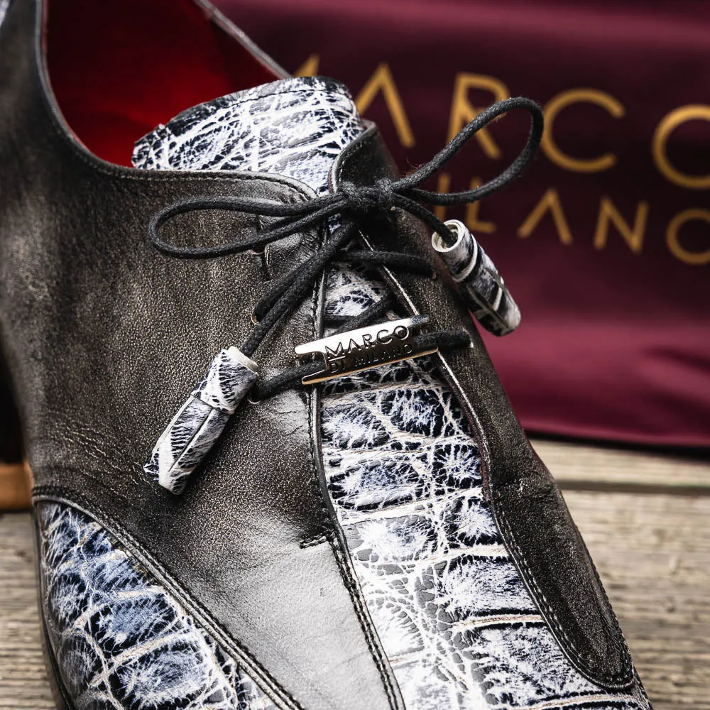 Marco Di Milano Anzio Exotic Alligator /  Calfskin Leather Oxfords (MDM1037)
