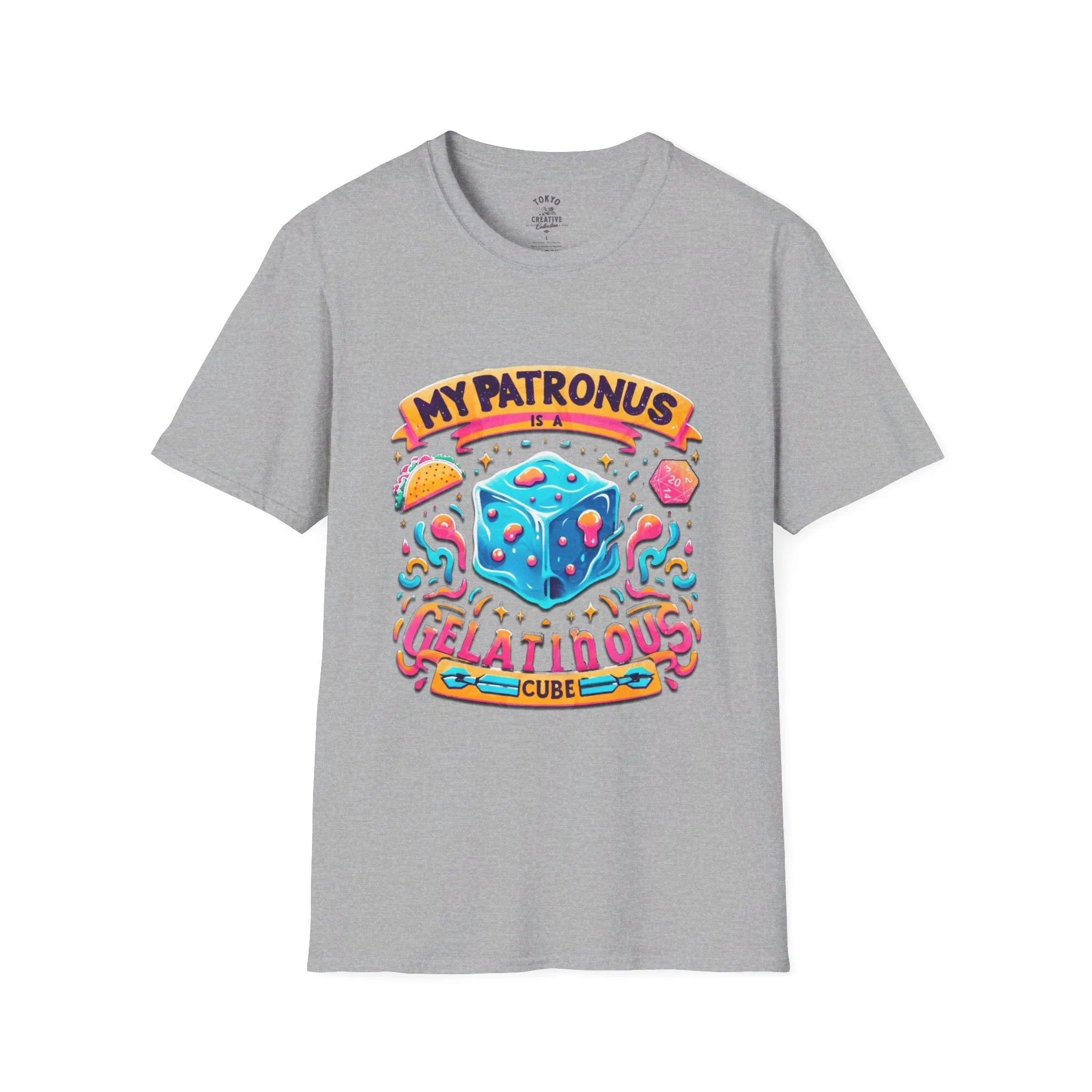 My Patronus is a Gelatinous Cube Shirt - Funny RPG Tee for Fantasy Gamers and Wizards
