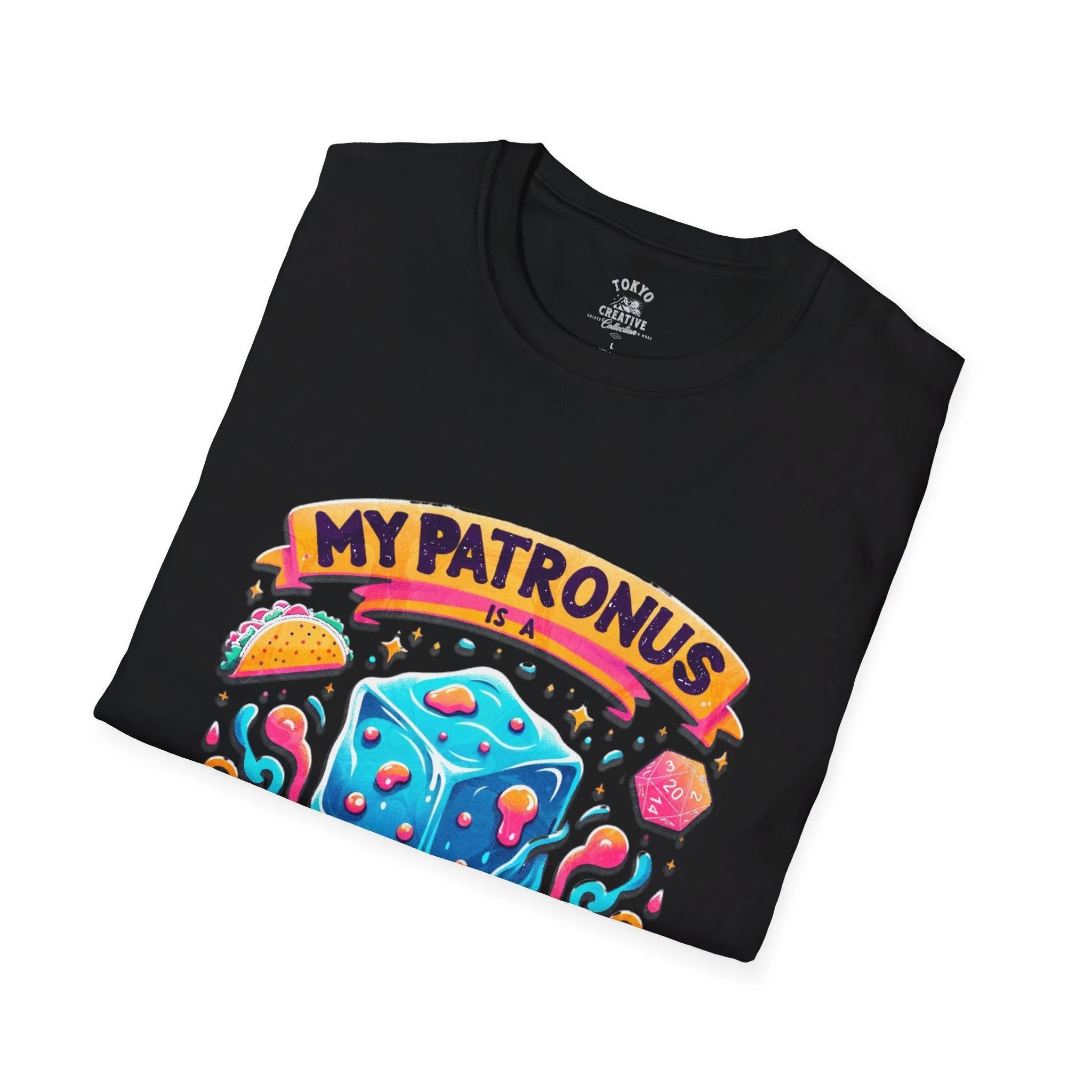 My Patronus is a Gelatinous Cube Shirt - Funny RPG Tee for Fantasy Gamers and Wizards