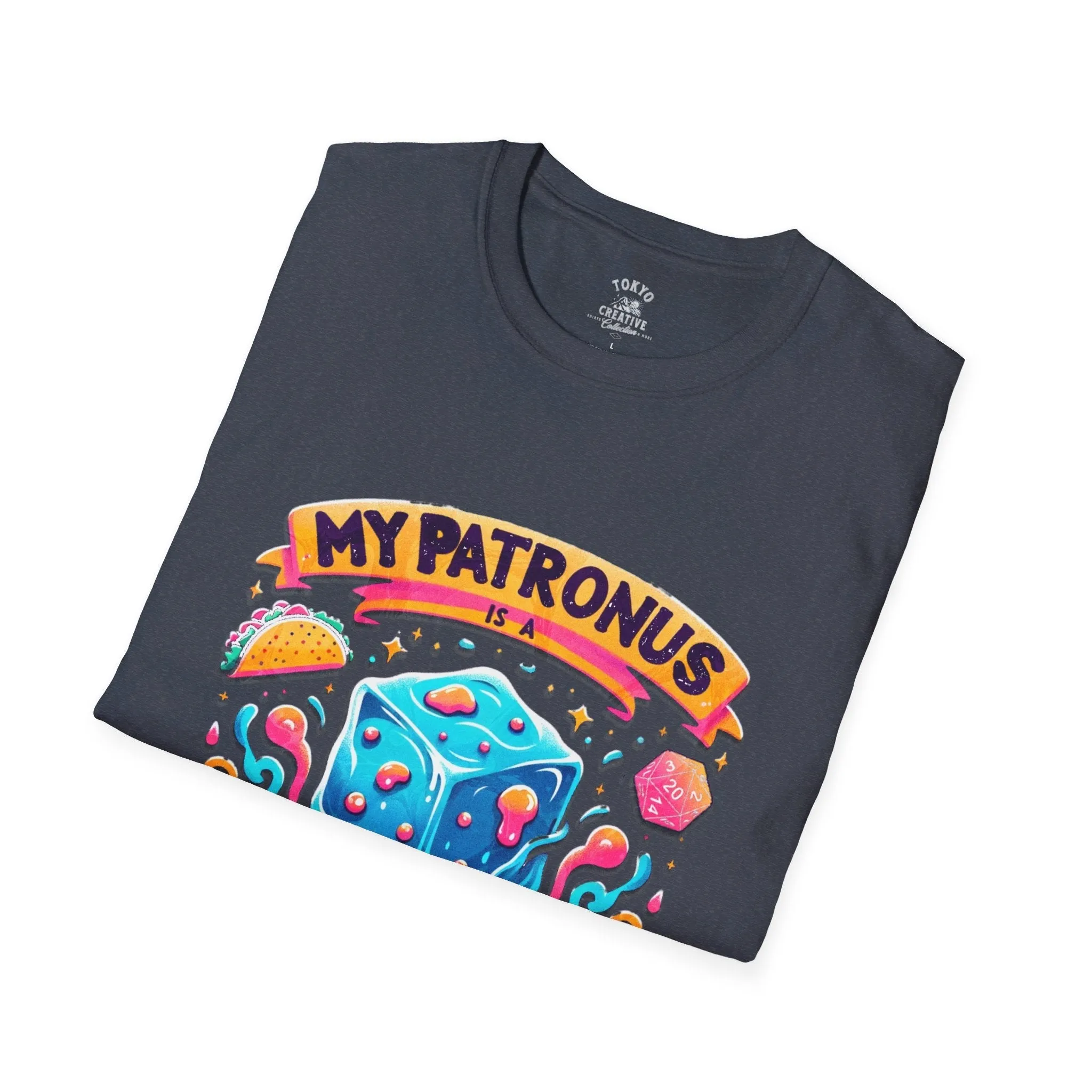 My Patronus is a Gelatinous Cube Shirt - Funny RPG Tee for Fantasy Gamers and Wizards