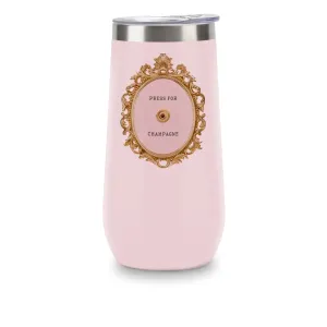 Pink Press for Champagne Insulated Tumbler | Stainless Steel Travel Cup
