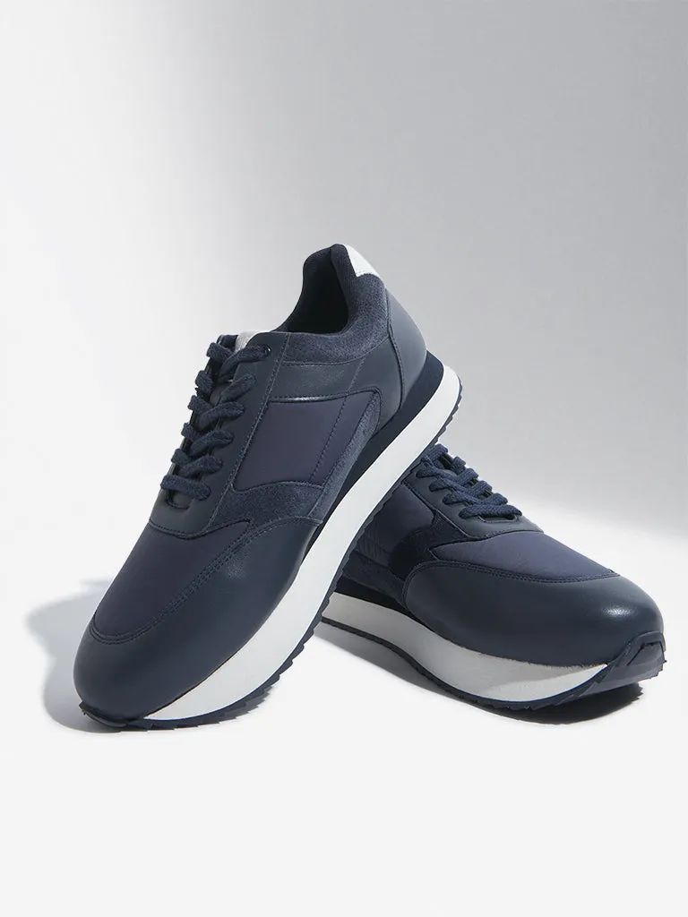 SOLEPLAY Navy Lace-Up Sneakers