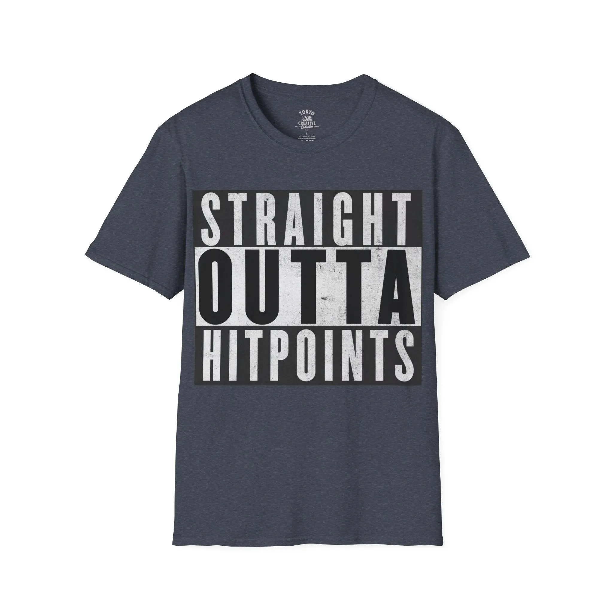 Straight Outta Hit Points Shirt - Survival Tee for Hardcore Gamers and Fantasy Heroes