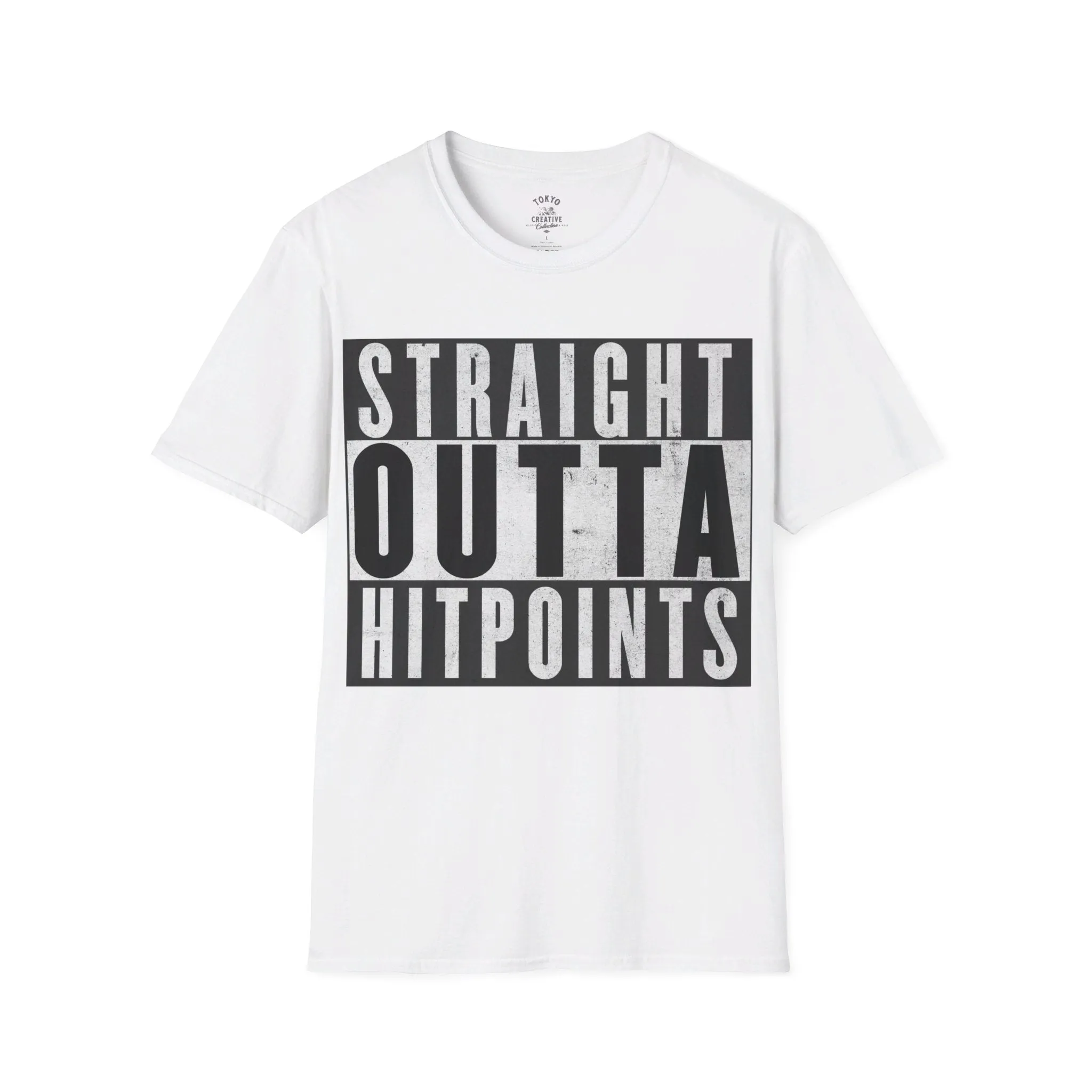 Straight Outta Hit Points Shirt - Survival Tee for Hardcore Gamers and Fantasy Heroes
