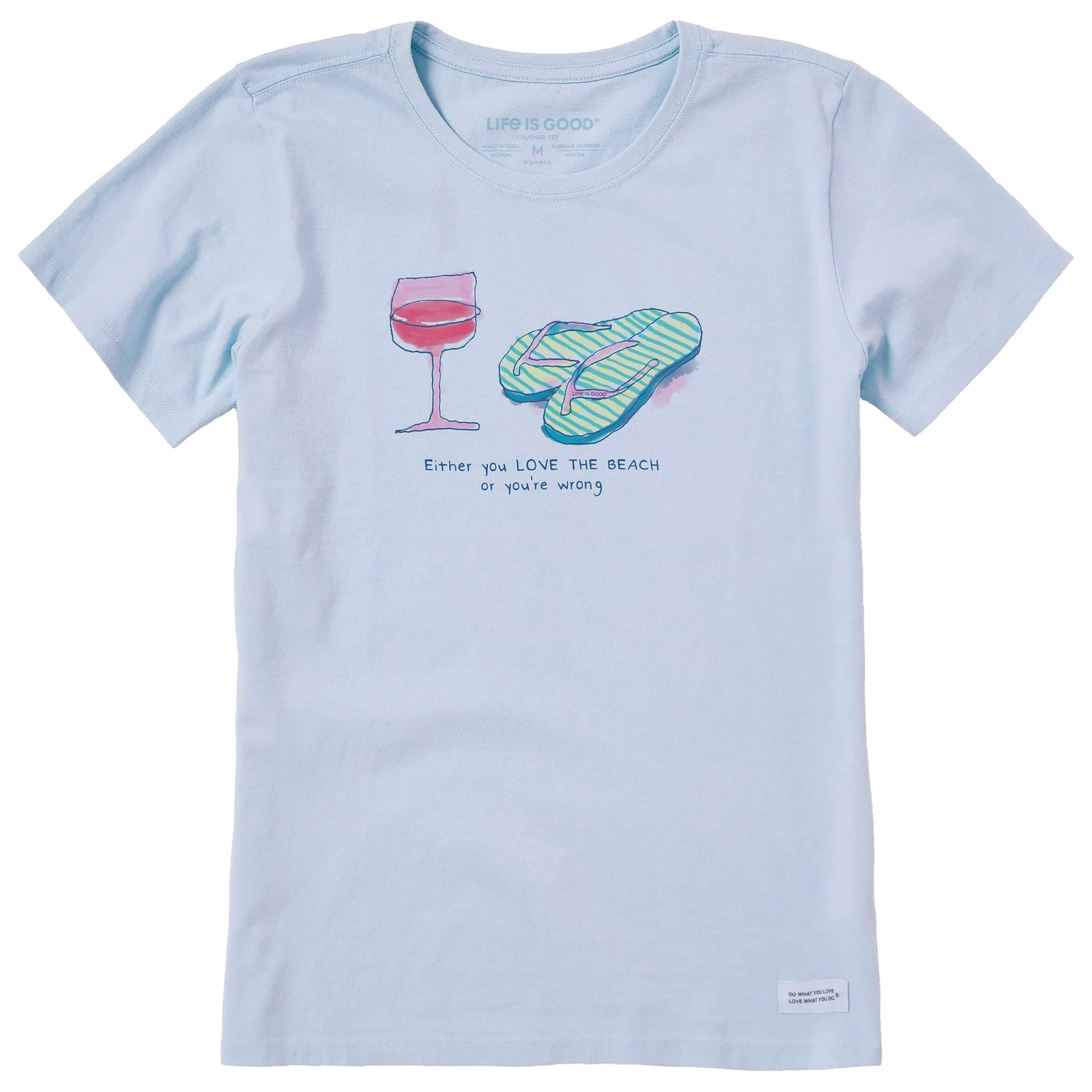 Women's Love the Beach Short Sleeve Crusher Tee